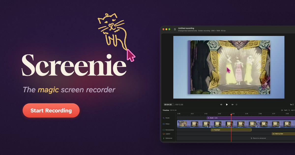 https://screenie.cam/ social preview image